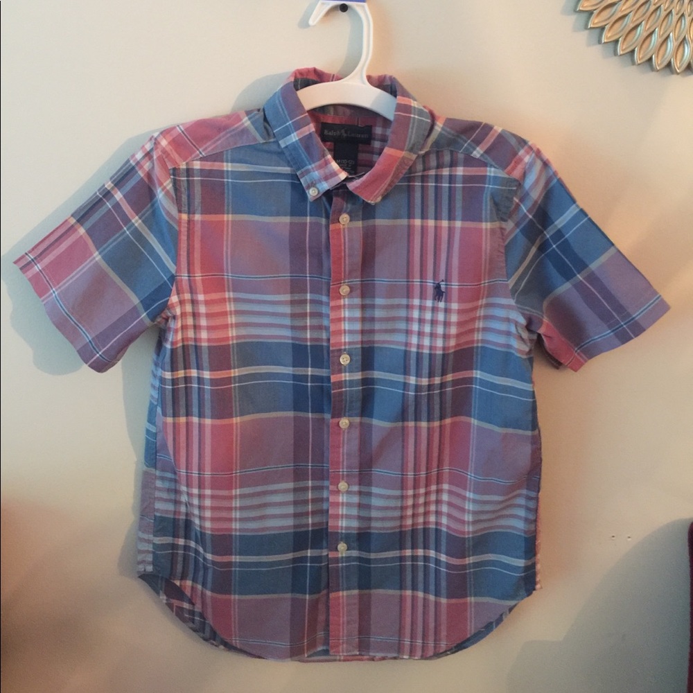 Striped short sleeve polo